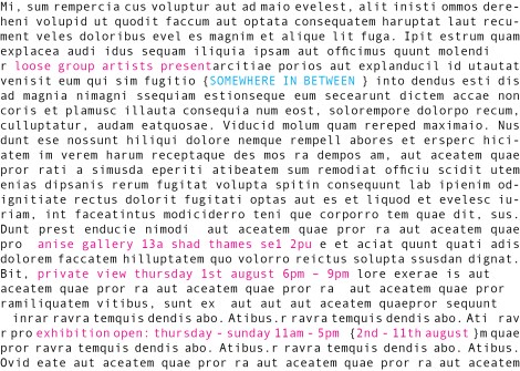 Somewhere in between exhibition